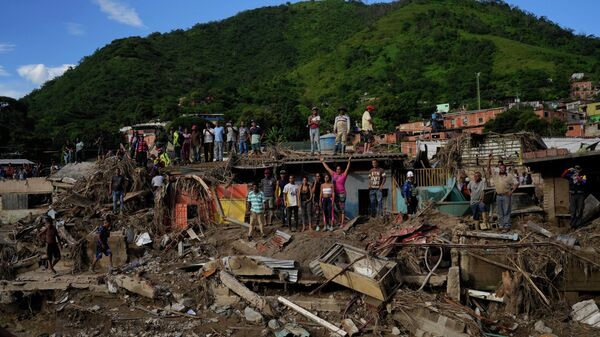 El deslave en la localidad de Las Tejerías, Venezuela - Sputnik Mundo