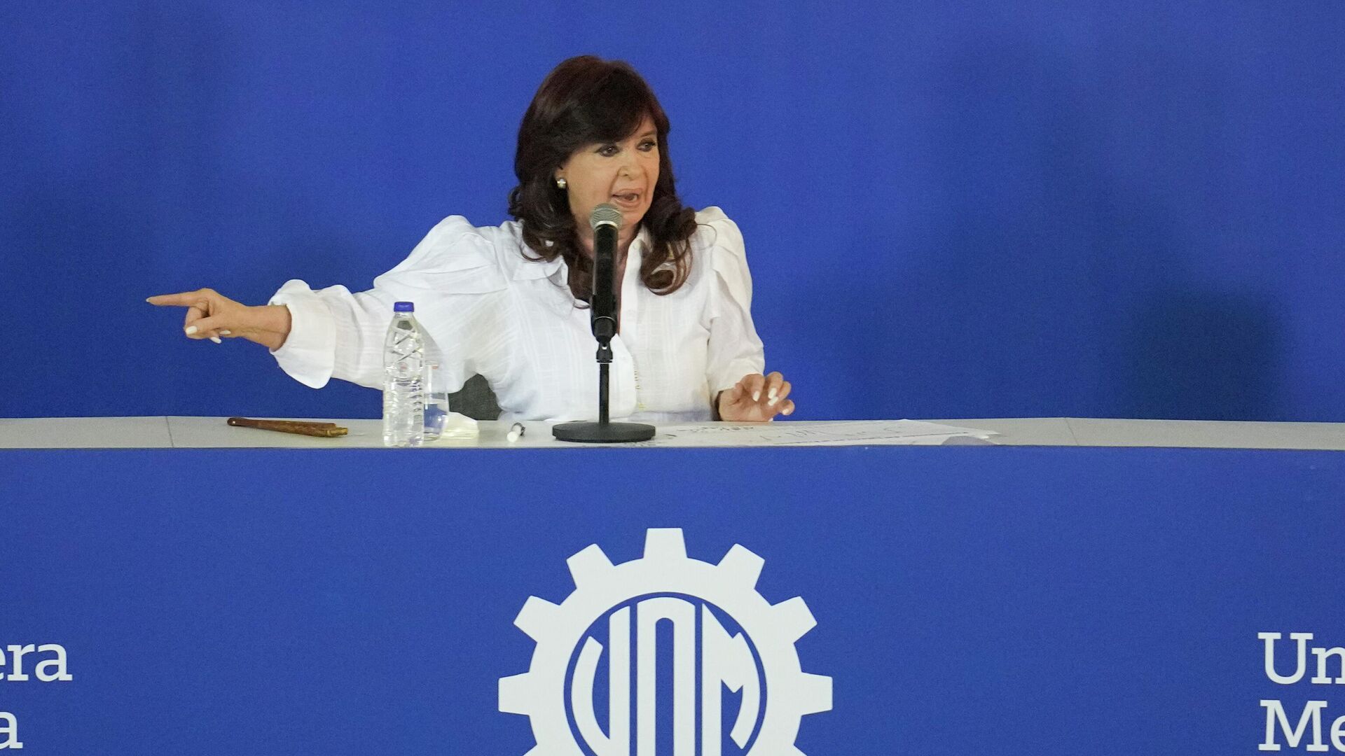 La vicepresidenta de Argentina, Cristina Fernández de Kirchner, durante su primer discurso desde el atentado en su contra el 2 de septiembre - Sputnik Mundo, 1920, 28.12.2022