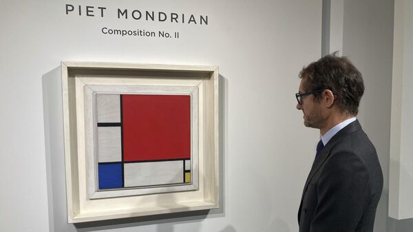 El cuadro de Piet Mondrian en una subasta de Sotheby's en Nueva York - Sputnik Mundo