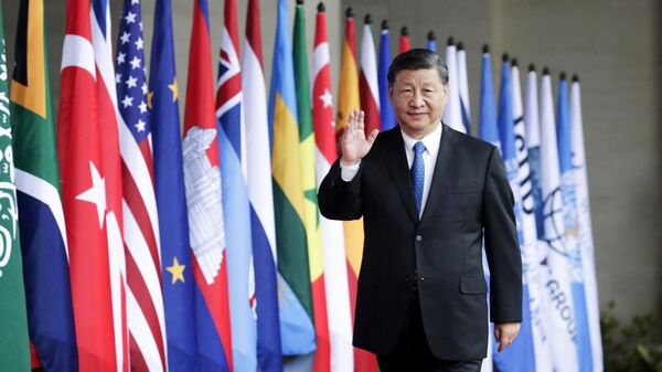El presidente de China, Xi Jinping, durante la cumbre del G20 en Indonesia, en noviembre de 2022 - Sputnik Mundo