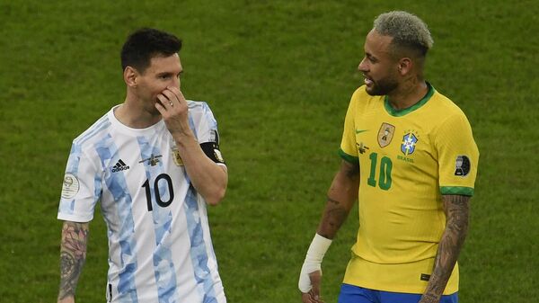 Lionel Messi y Neymar Jr. - Sputnik Mundo