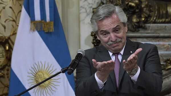 Alberto Fernández, presidente de Argentina - Sputnik Mundo