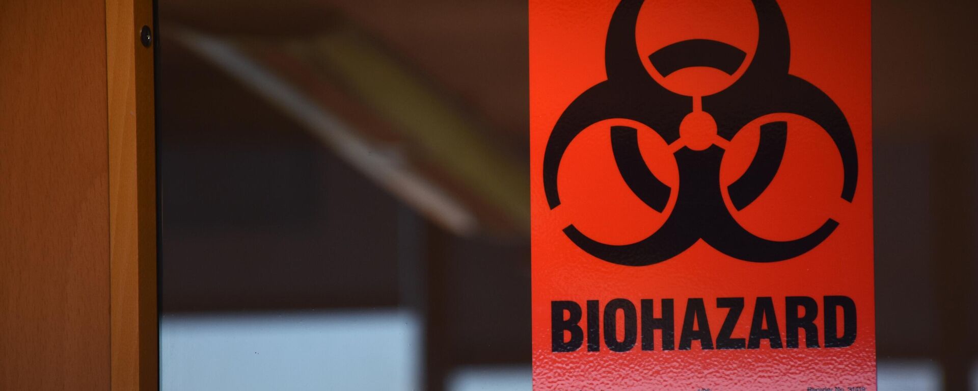 Cartel de advertencia en la puerta del laboratorio biológico - Sputnik Mundo, 1920, 22.06.2023