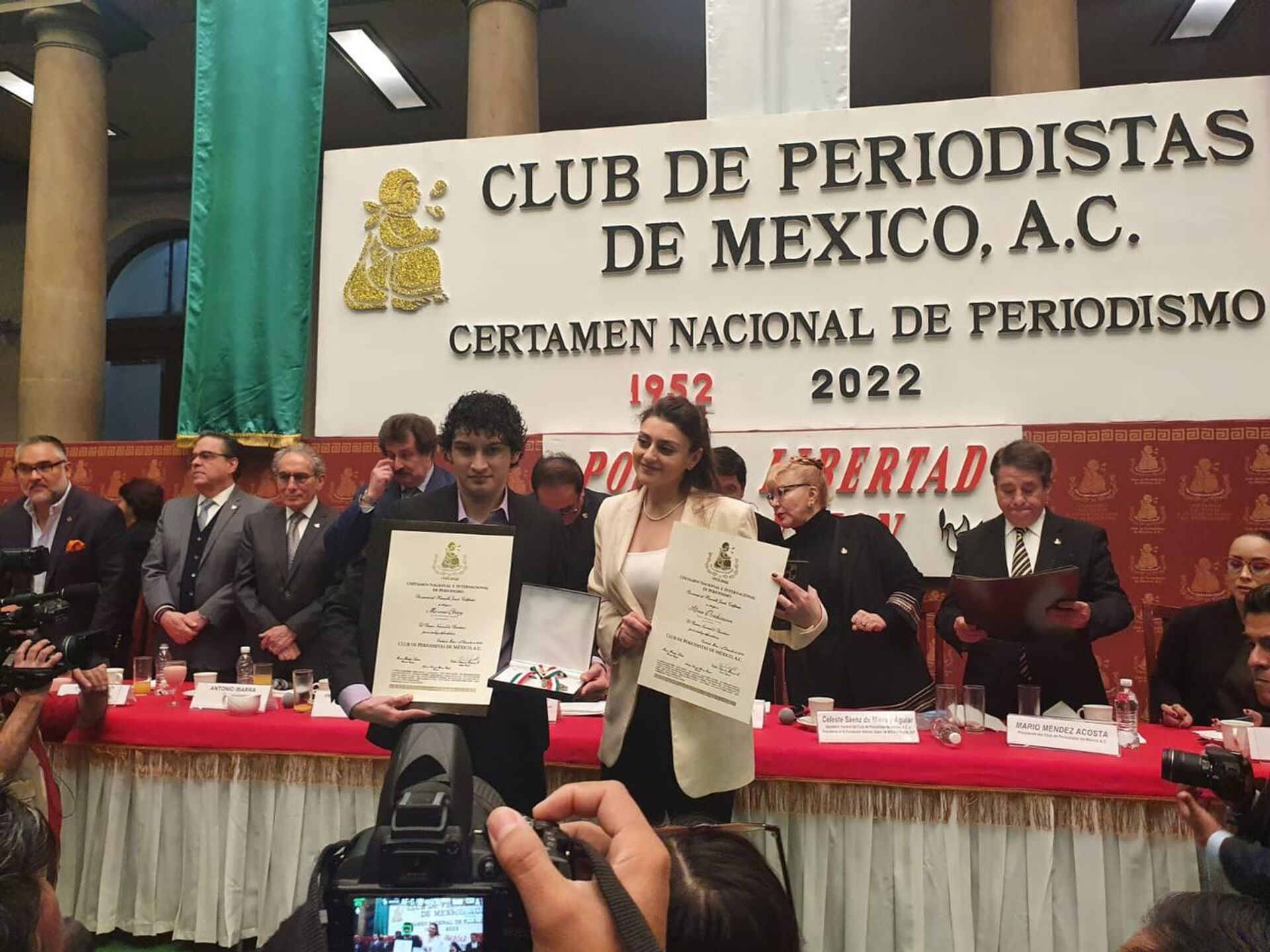 Sputnik Mundo recibe un premio del Club de Periodistas de México -  , Sputnik Mundo