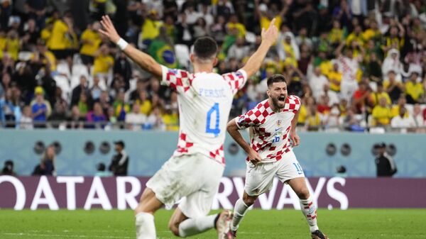 El equipo de Croacia durante el Mundial 2022 - Sputnik Mundo