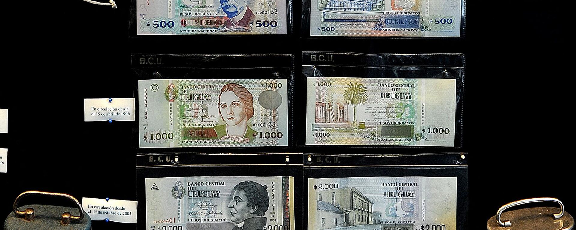 Muestra de billetes del Banco Central del Uruguay. - Sputnik Mundo, 1920, 13.12.2022