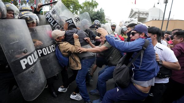 Las protestas en Perú, el 8 de diciembre - Sputnik Mundo