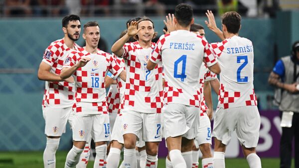 La selección de Croacia durante el Mundial 2022 - Sputnik Mundo