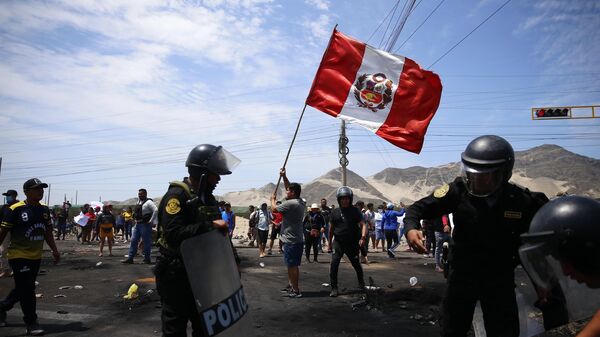 Protestas en Perú  - Sputnik Mundo
