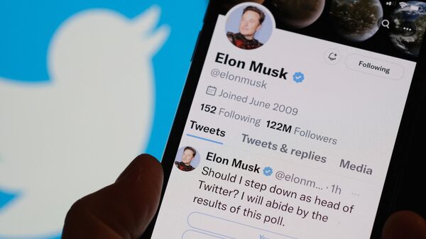 La cuenta de Twitter de Elon Musk - Sputnik Mundo