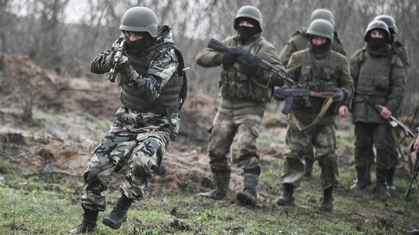 Militares rusos que participan en la operación militar especial  - Sputnik Mundo
