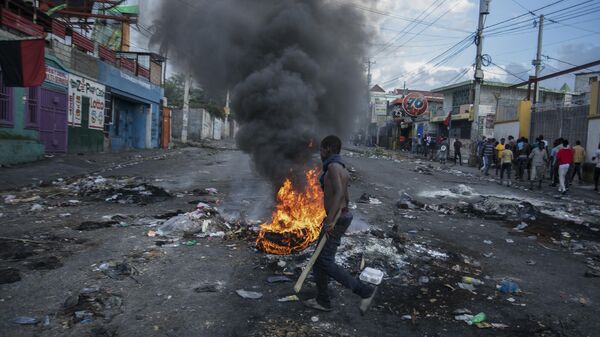 Las protestas en Haití, octubre, 2022 - Sputnik Mundo