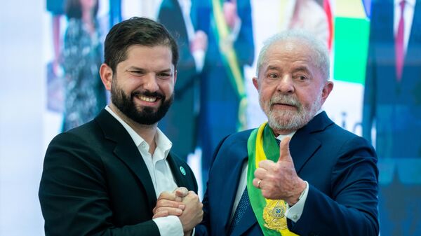Los presidentes de Chile y Brasil, Gabriel Boric y Lula da Silva - Sputnik Mundo
