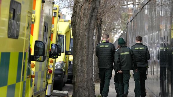 Empleados de ambulancias del Reino Unido - Sputnik Mundo