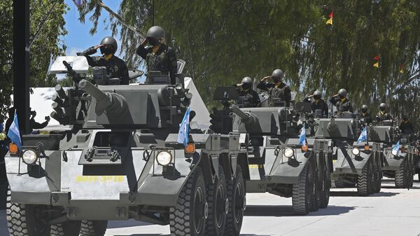 Efectivos de las Fuerzas Armadas de Honduras durante la asunción de Xiomara Castro en 2022 - Sputnik Mundo