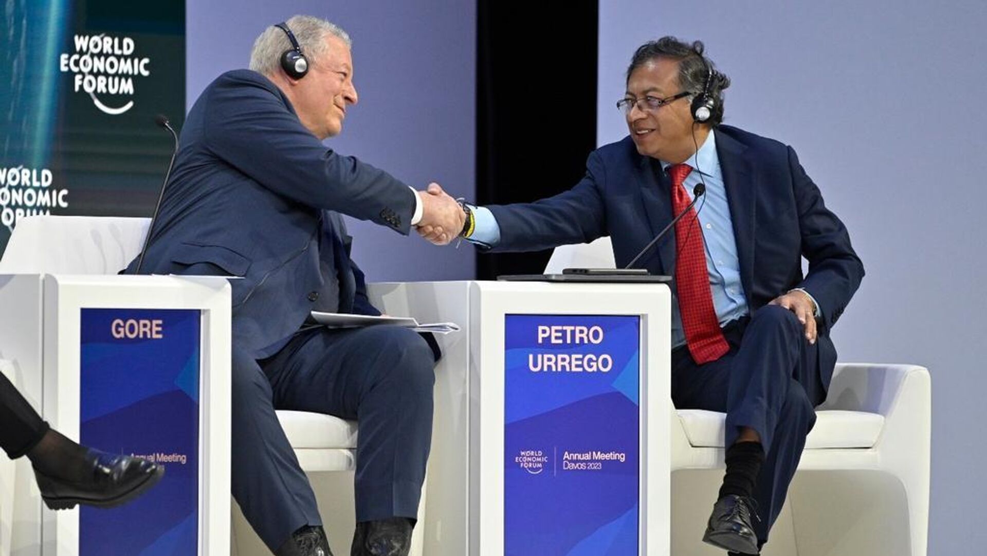 El presidente de Colombia, Gustavo Petro, en Davos - Sputnik Mundo, 1920, 18.01.2023