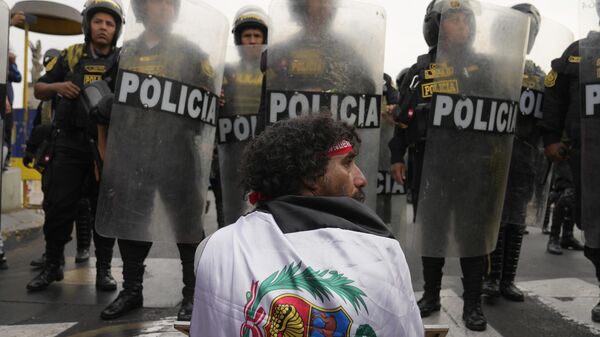 Las protestas en Perú, el 17 de enero - Sputnik Mundo