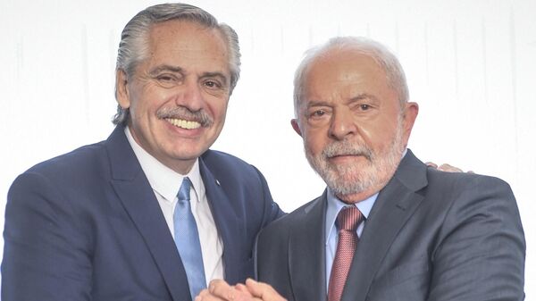 Alberto Fernández, presidente de Argentina, Luiz Inacio Lula da Silva, presidente de Brasil - Sputnik Mundo