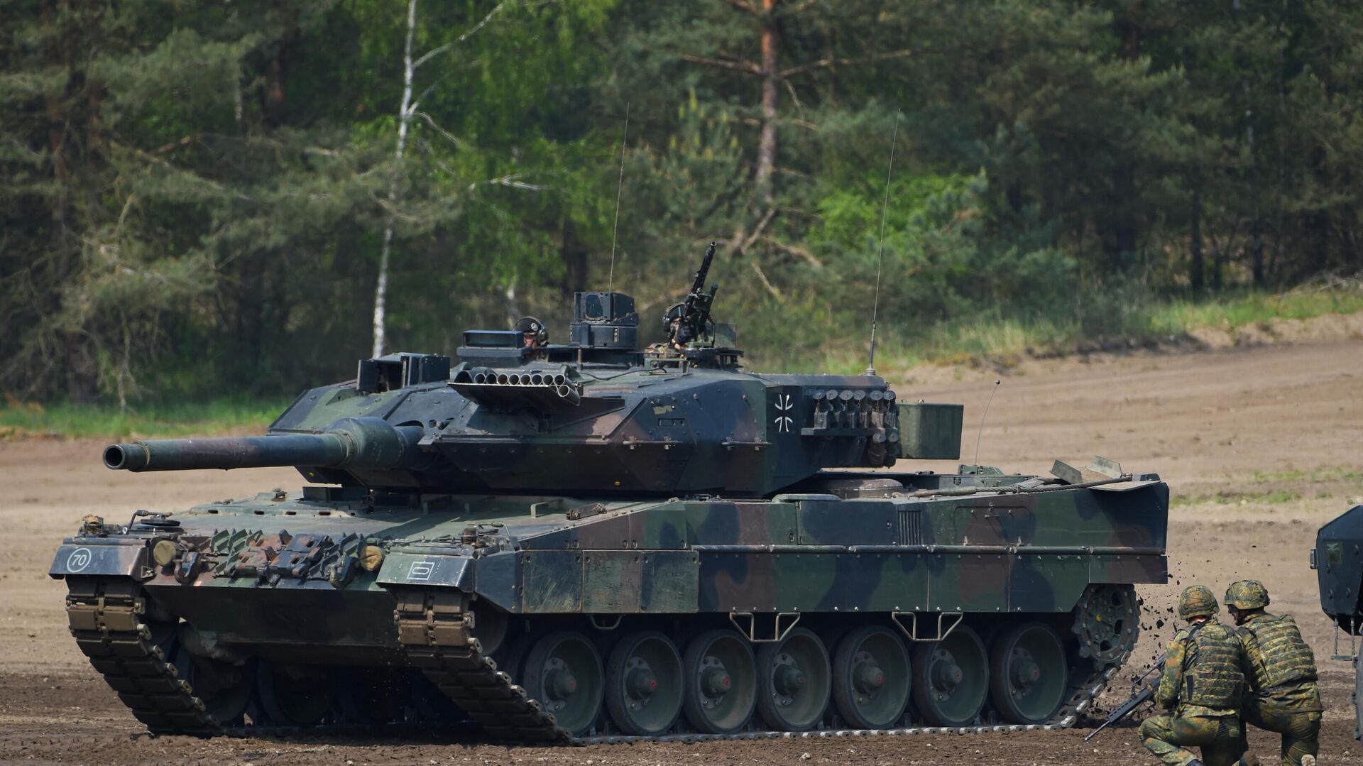 Tanque de combate principal Leopard 2 A7 de las fuerzas armadas alemanas  - Sputnik Mundo, 1920, 01.02.2023
