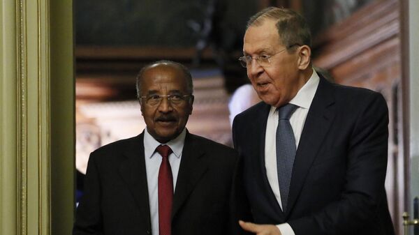 El presidente de Eritrea,  Isaías Afewerki, y, el ministro de Asuntos Exteriores de Rusia, Serguéi Lavrov - Sputnik Mundo