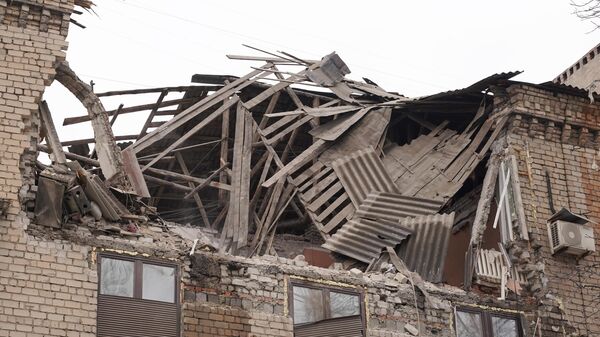 Las consecuencias del ataque ucraniano en Donetsk, archivo - Sputnik Mundo