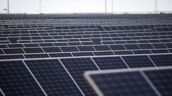 Paneles solares de la planta en Puerto Peñasco, Sonora - Sputnik Mundo