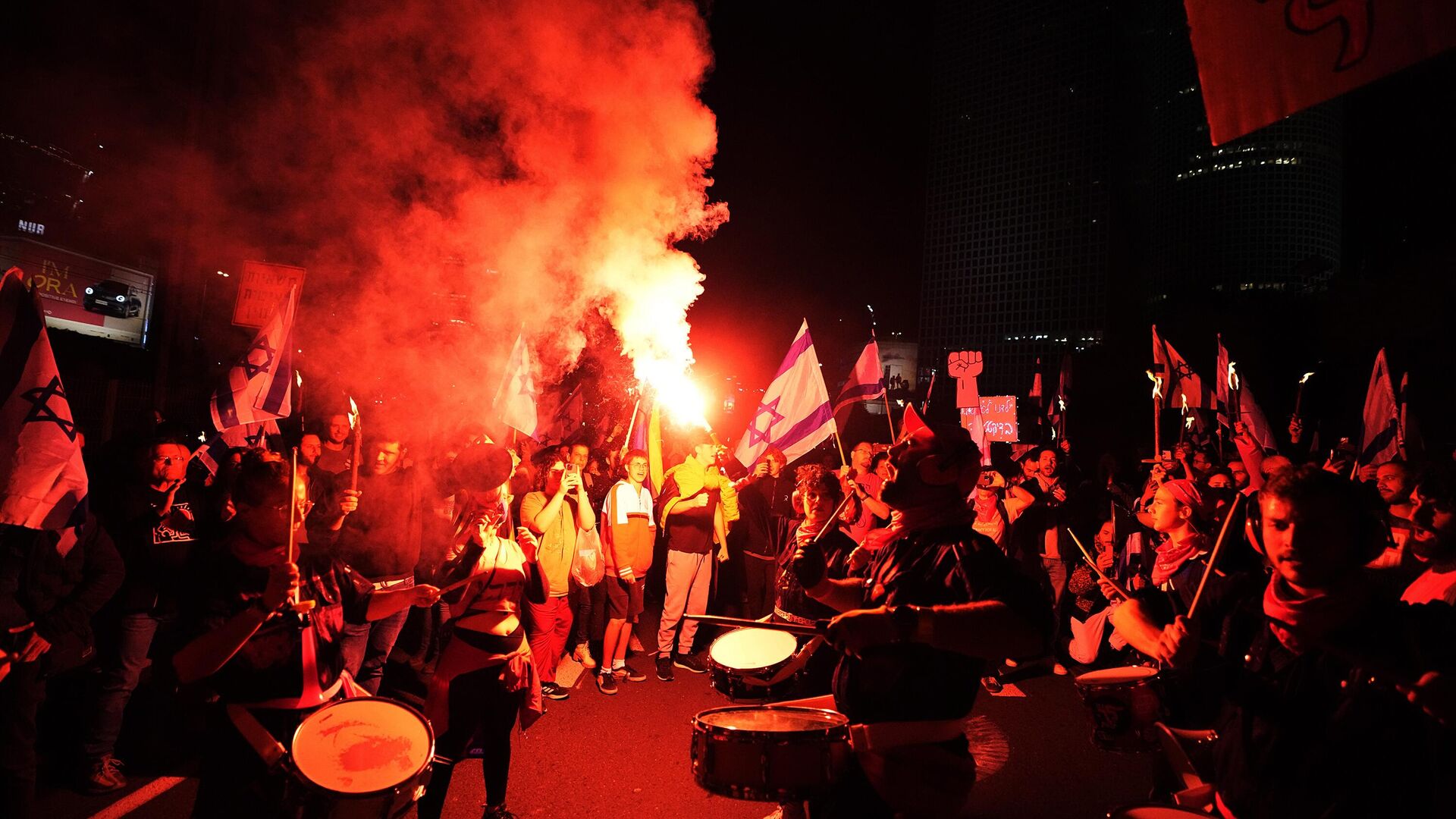 Protestas en Israel en Tel Aviv el 25 d febrero del 2023 - Sputnik Mundo, 1920, 26.03.2023