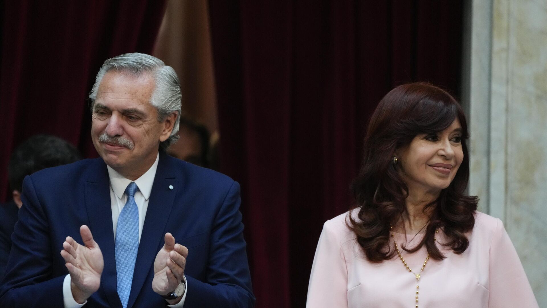 Alberto Fernández y Cristina Fernández de Kirchner, en el discurso por la apertura del 141º período de sesiones ordinarias del Congreso - Sputnik Mundo, 1920, 02.03.2023