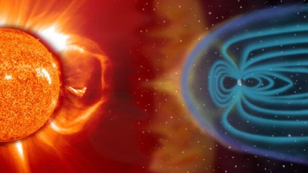 Llamaradas solares y el campo magnetico del planeta Tierra - Sputnik Mundo