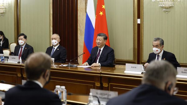 El presidente de China, Xi Jinping, durante su visita a Rusia - Sputnik Mundo