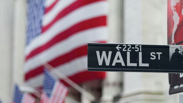 Señal de calle en Wall Street, EEUU (Imagen referencial) - Sputnik Mundo