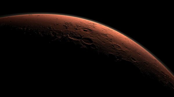 Vista generada por computadora muestra parte de Marte en el límite entre la oscuridad y la luz del día - Sputnik Mundo