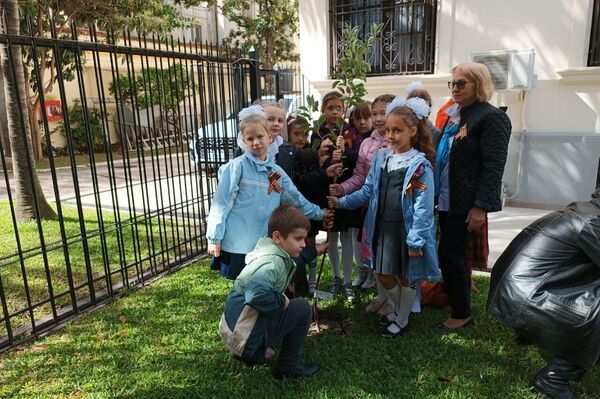Plantan en Montevideo un jardín en memoria a los fallecidos en la Gran Guerra Patria - Sputnik Mundo