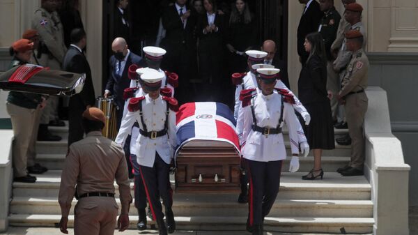 El funeral del ministro de Medio Ambiente y Recursos Naturales de la República Dominicana, Orlando Jorge Mera - Sputnik Mundo