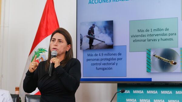 La ministra de Salud de Perú, Rosa Gutiérrez - Sputnik Mundo