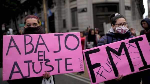 Protestas en Argentina contra el FMI  - Sputnik Mundo