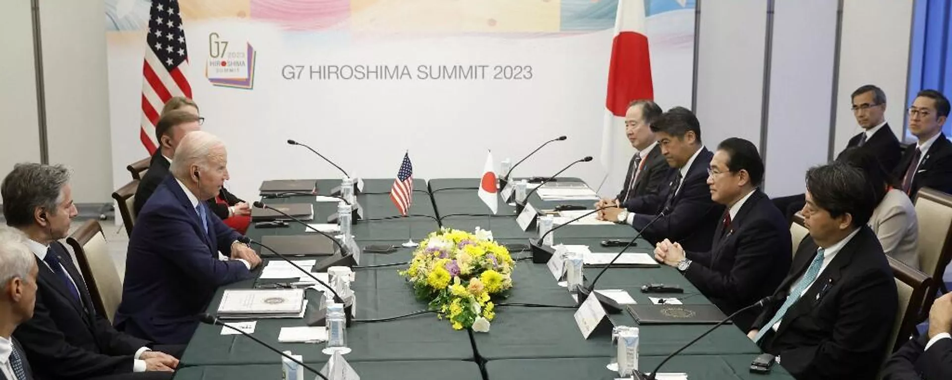I leader del G7 si incontrano in Giappone.  - Mondo Sputnik, 1920, 18.05.2023