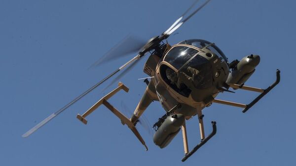 Un helicóptero militar MD-530 en Afganistán (archivo) - Sputnik Mundo