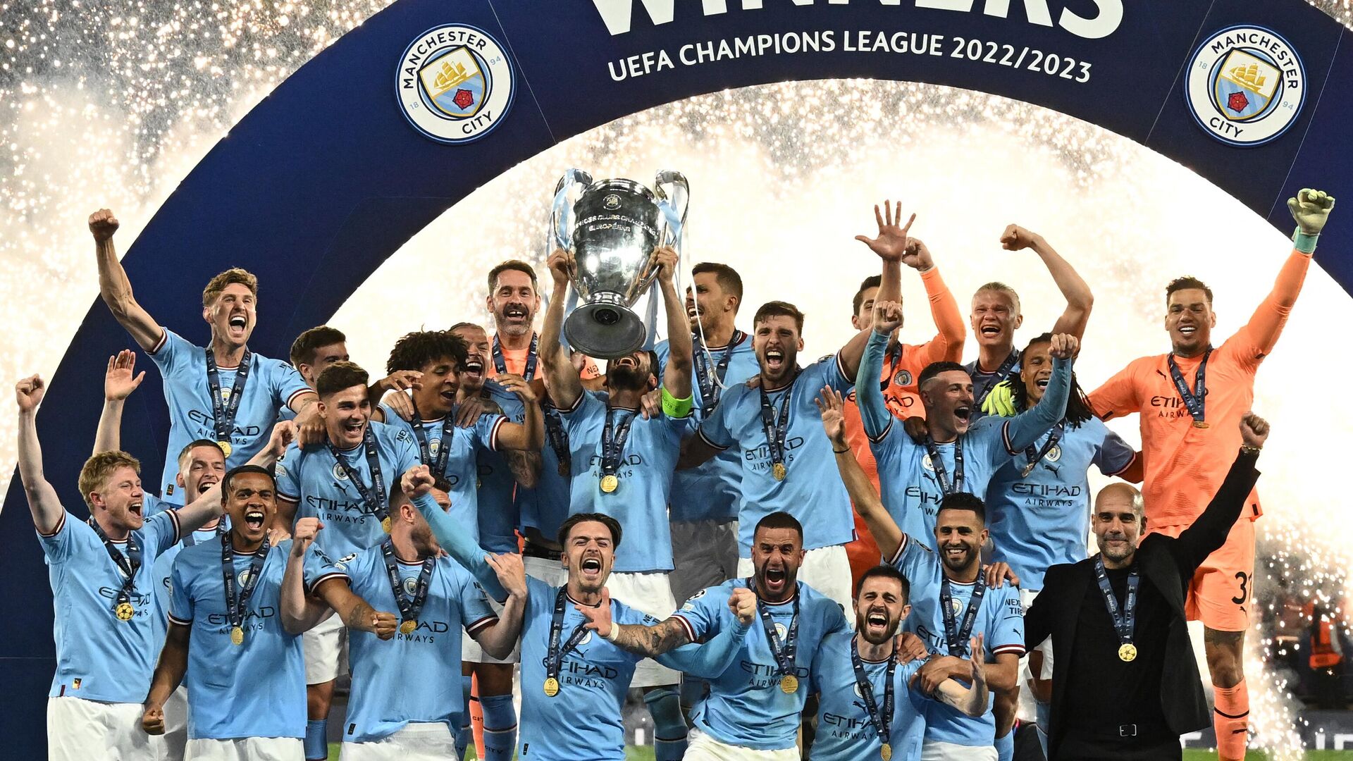 El Manchester City se coronó como campeón de la Champions League 2023.  - Sputnik Mundo, 1920, 10.06.2023