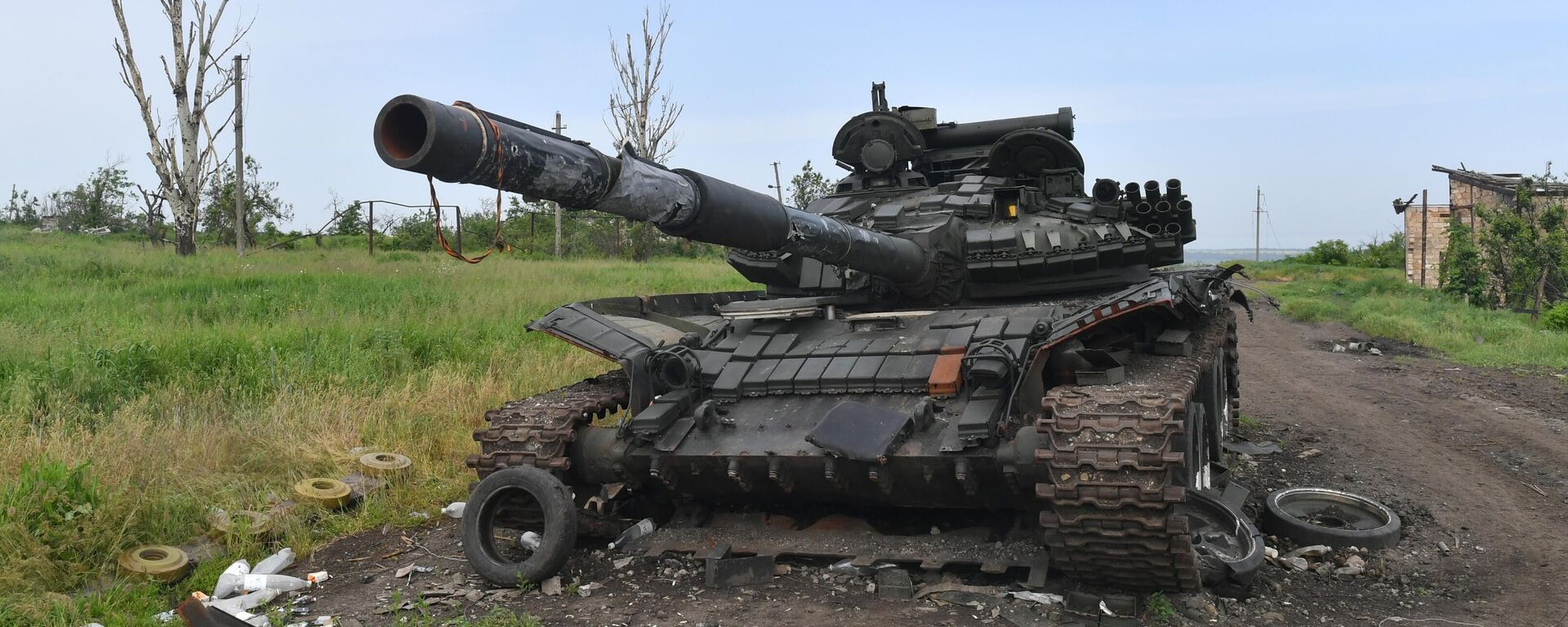 Un tanque de las FFAA ucranianas destruido - Sputnik Mundo, 1920, 16.09.2023