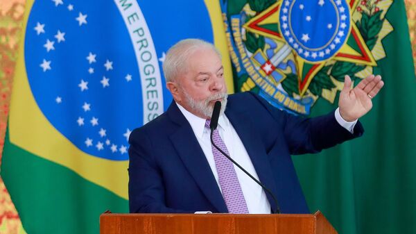 El presidente de Brasil, Lula da Silva, durante un evento en Brasilia, en junio de 2023 - Sputnik Mundo
