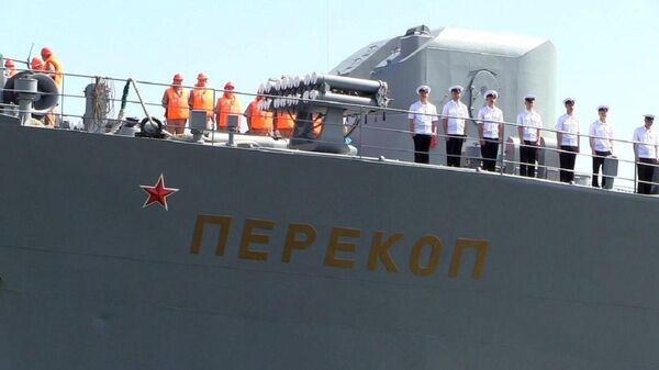Llegada del Perekop, buque escuela ruso, a Cuba - Sputnik Mundo