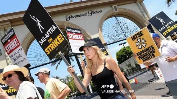 La huelga de actores de Hollywood en Estados Unidos - Sputnik Mundo