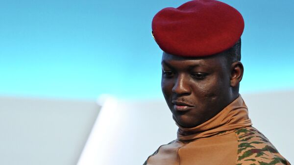 El presidente del período de transición de Burkina Faso, Ibrahim Traore - Sputnik Mundo