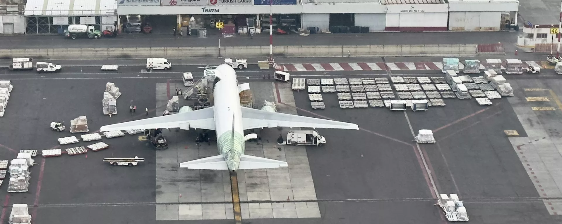 Vista aérea del Aeropuerto Internacional de la Ciudad de México (AICM). - Sputnik Mundo, 1920, 08.08.2023