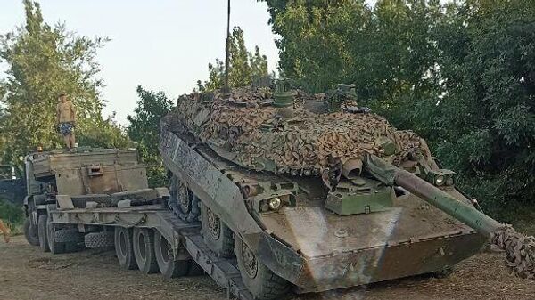 Un tanque francés AMX-10 RC capturado por el Ejército ruso de las FFAA ucranianas - Sputnik Mundo