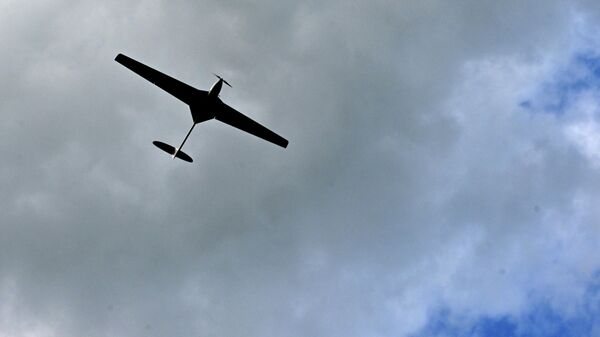 Un dron es probado por las tropas ucranianas en agosto de 2023 en la región de Kiev.  - Sputnik Mundo