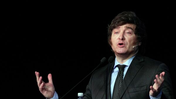 El candidato presidencial de Argentina Javier Milei   - Sputnik Mundo