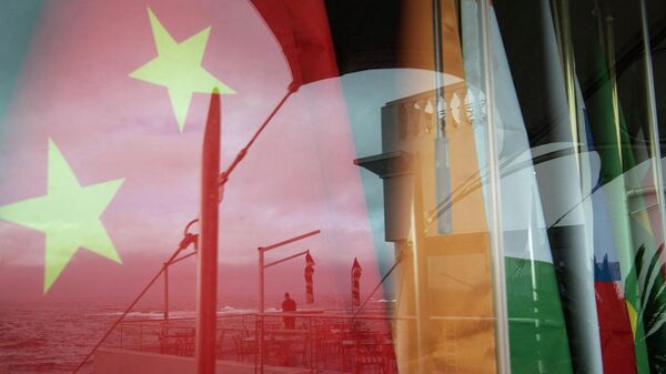 Las banderas de los miembros de BRICS - Sputnik Mundo