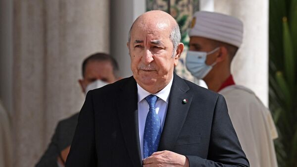 El presidente de Argelia, Abdelmajid Tebboune - Sputnik Mundo